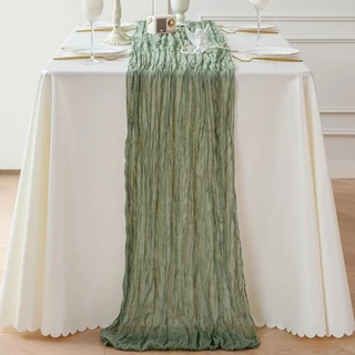 【จัดส่งจากประเทศไทย】ผ้าปูโต๊ะ ชีสผ้า Table Runner งานแต่งงานชายหาดชนบทโบโฮ นักวิ่งโต๊ะ ตกแต่งโต๊ะแต่งงาน 180/300/400cm