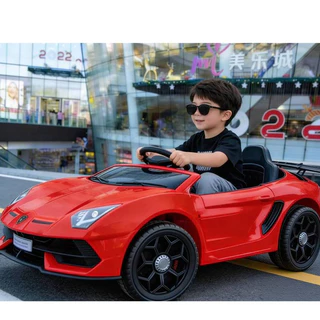 รถแบตเตอรี่เด็กนั่งFerrari/Lambo/BMใหม่ล่าสุด2แบต2มอเตอร์รถแบตไฟฟ้าเด็กมีเสียงมีไฟเชื่อมMobileAppได้