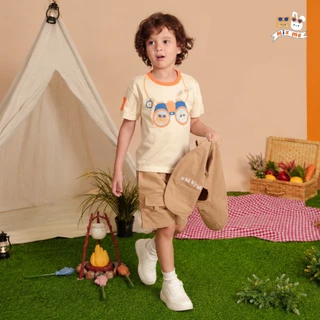 Mix Me เสื้อยืด เสื้อกั๊ก กางเกงขาสั้น ลายกล้อง ผ้า Cotton เด็กชาย อายุ 1-7ปี เสื้อผ้าเด็ก รุ่น 400500/400501/400504