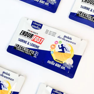 ENDURFOST CHEWS BCAA & TAURINE ELECTROLYTE เอนเดอร์ฟอส เกลือแร่เม็ด ชนิดเคี้ยว เคี้ยวง่าย