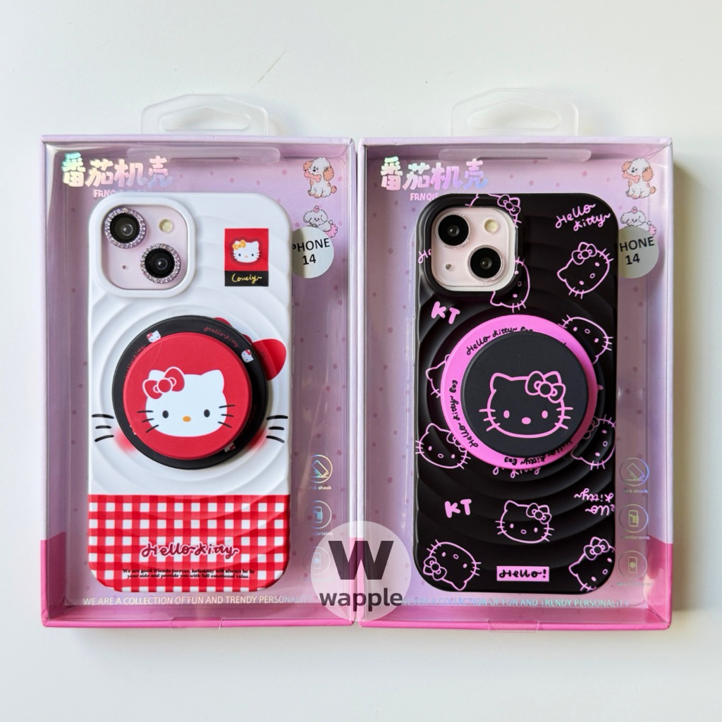 wapple- Case Magnetic การ์ตูนก้นหอยสองชั้น เคสพร้อมGriptok สำหรับรุ่นiPhone15 16ProMax 17 17Pro 17ProMax