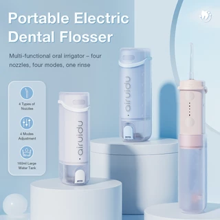 Airuidu CF550 Water Flosser ไหมขัดฟันพลังน้ำ แรงดันน้ำแรง ประกอบด้วยหัวฉีด 4 หัว IPX7 กันน้ำ สำหรับการทำความสะอาดฟัน