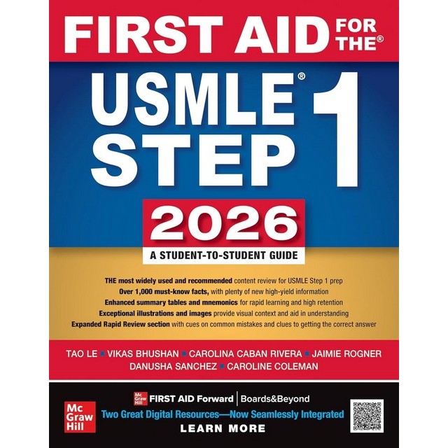[มาใหม่] FIRST AID FOR THE USMLE STEP 1, 2026: A STUDENT-TO-STUDENT GUIDE (IE) (9781265380540) C221 cuup