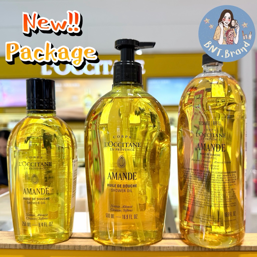 💥พร้อมส่ง💥อาบน้ำ Almond Shower Oil 250 ml. / 500 ml. (แท้ 💯ป้ายคิง/ป้ายห้าง)