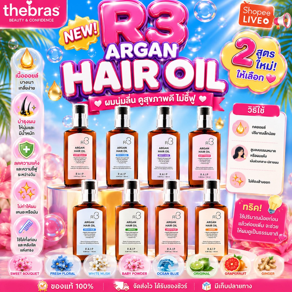 แท้/ฉลากไทย Raip R3 / Raip R2 Liquid Silk Keratin Treatment 250ml. — ทรีตเมนต์เคราตินฉีดบำรุงผม