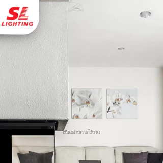 SL Lighting โคมไฟดาวน์ไลท์ฝังฝ้า | 6-G-620 & 6-G-625 4นิ้ว 5นิ้ว ขั้ว E27 ขาว ดำ Downlight หน้ากระจก
