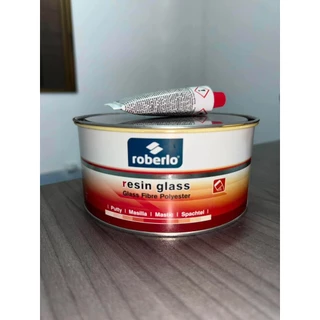 ROBERLOสีโป๊วไฟเบอร์เกาะเหล็ก ใช้สำหรับโป้วม้วนเหล็ก ขนาด 750g.