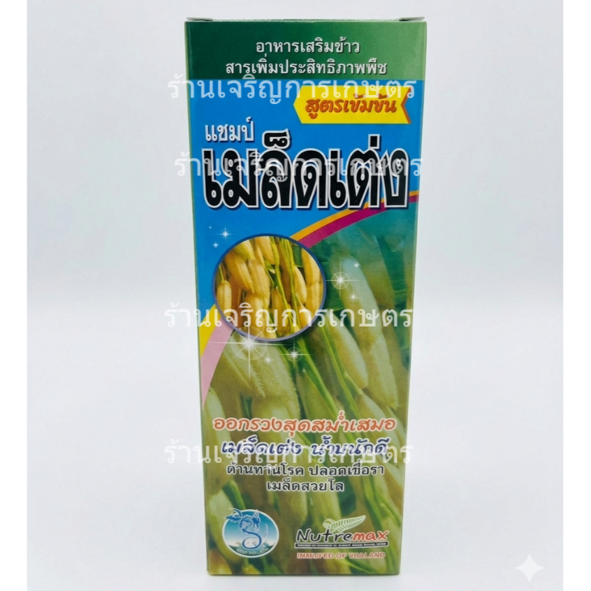 แชมป์ เมล็ดเต่ง ขนาด 1 ลิตร สูตรครีม อาหารเสริมข้าว สารเพิ่มประสิทธิภาพพืช ออกรวงสม่ำเสมอ ข้าวเมล็ดเต่ง น้ำหนักดี