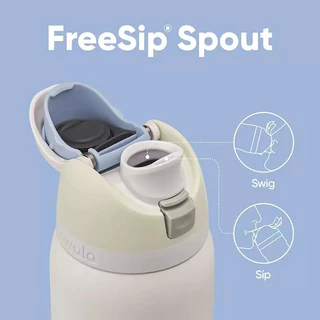 รุ่นลิมิเต็ด อิดิชั่น Owala FreeSip 24oz/32oz ลาย Cat Collage ขนาด - กระติกน้ำร้อนกันหก ดื่มได้ 2 แบบ จัดส่งฟรี