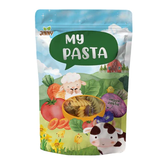 JINNY เส้นพาสต้าผักแบบผสม Mix Pasta เส้นพาสต้าเด็ก อาหารเด็ก 8 เดือนขึ้นไป
