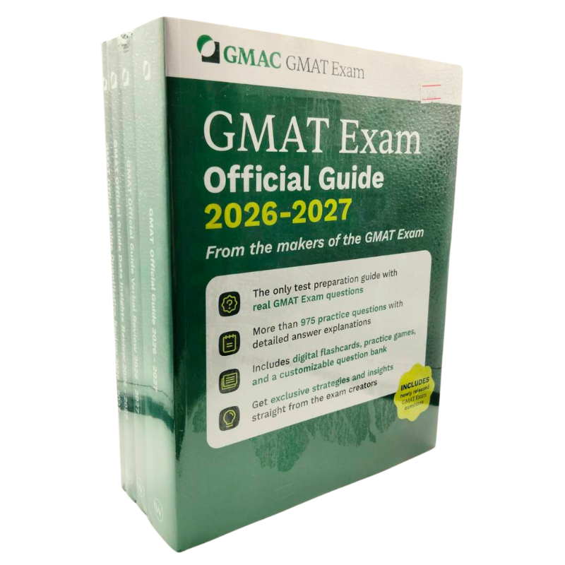 Chulabook |c321หนังสือ GMAT OFFICIAL GUIDE 2026-2027 BUNDLE: BOOKS + ONLINE QUESTION BANK (4 BK.)(9781394414956)