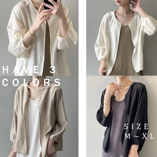 STYLE#เสื้อกันแดดแขนยาวสำหรับผู้หญิง เนื้อผ้าบางเบา ดีไซน์เรียบง่ายสไตล์เกาหลี #99418