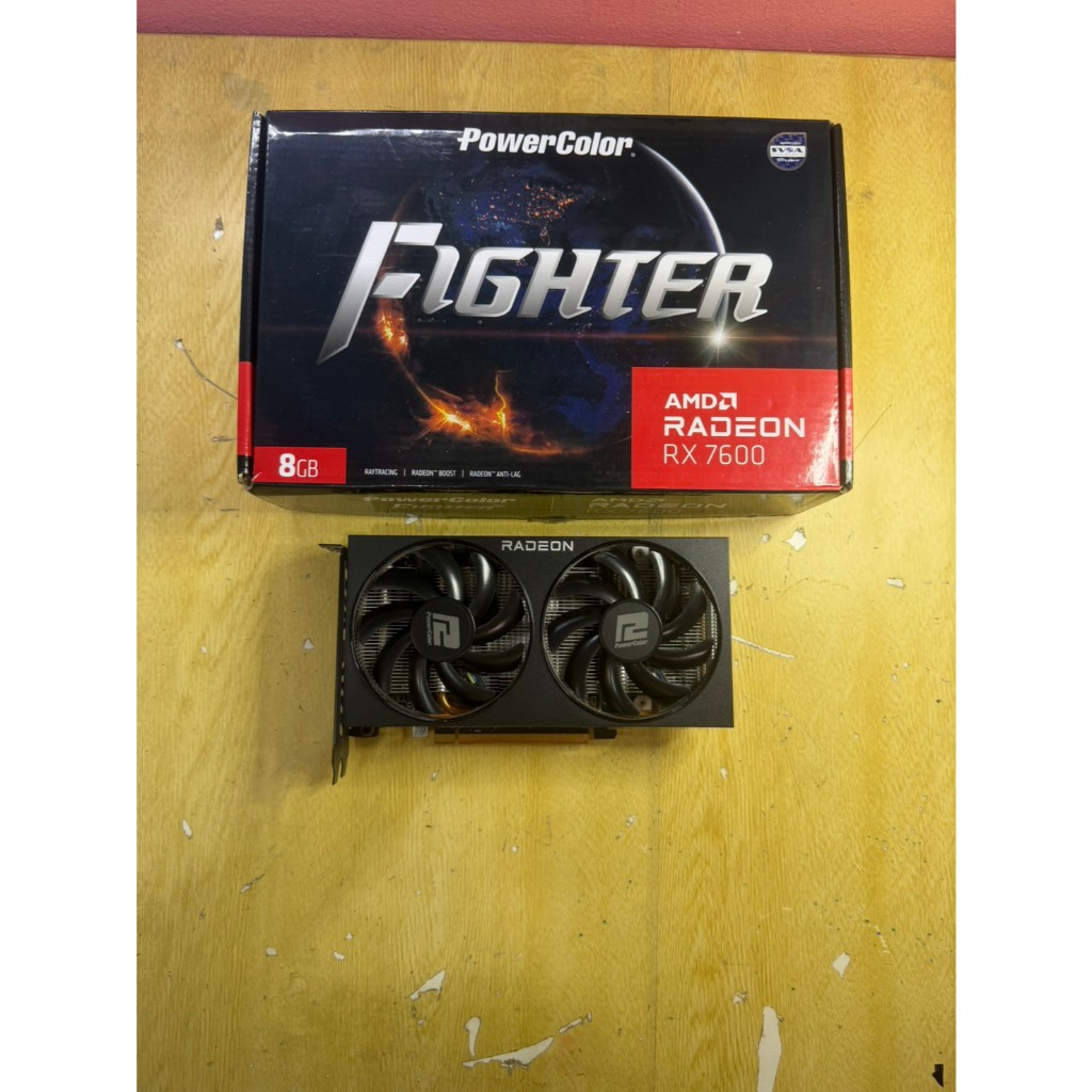 ขายการ์ดมือสอง POWERCOLOR FIGHTER RX 7600 8GB