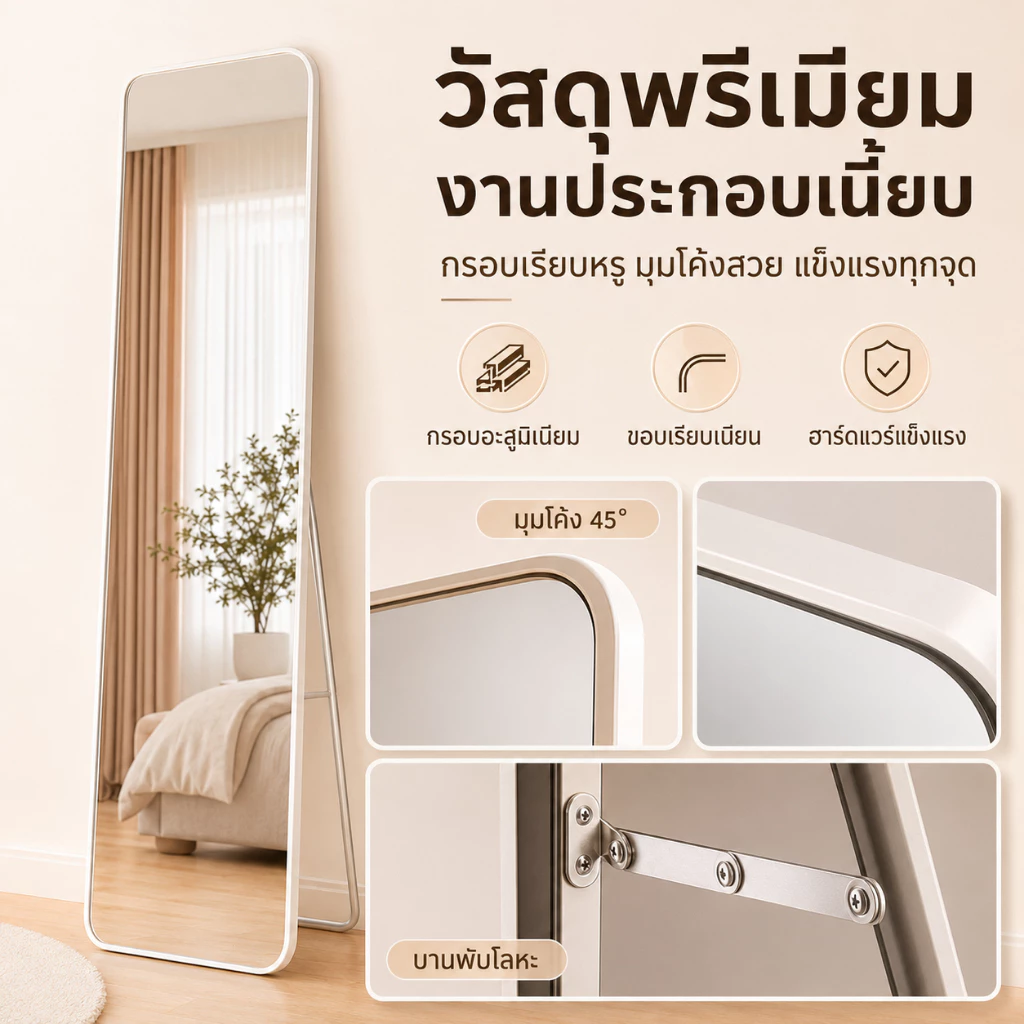 LP กระจกส่องตัวติดผนัง 120x30 ซม thumbnail 5