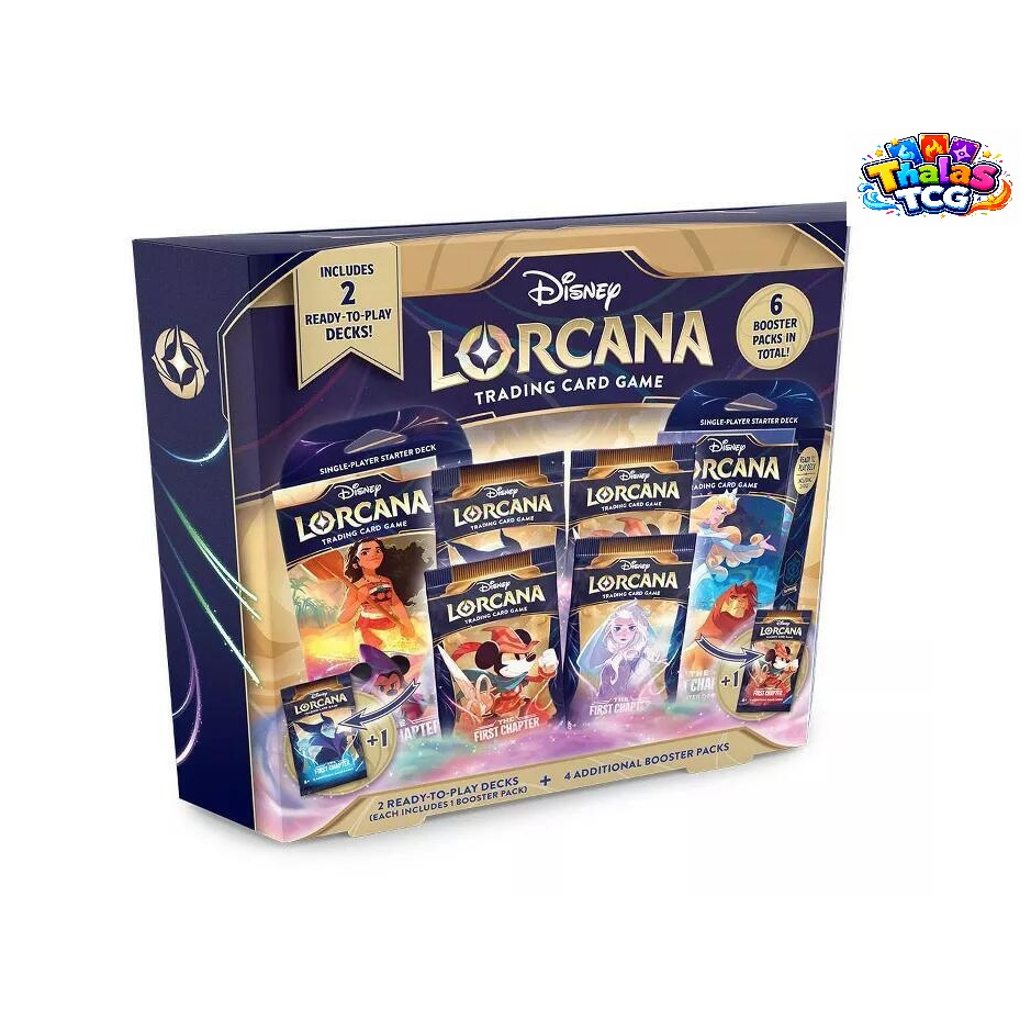 [สินค้าพร้อมส่ง] Disney Lorcana TCG : The First Chapter Starter Blister Bundle - The First Chapter