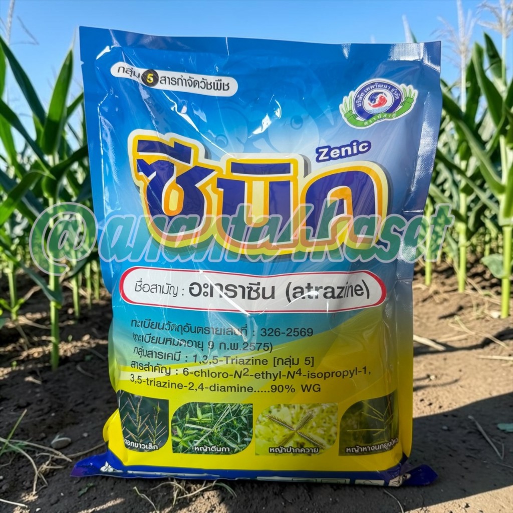 ซีนิค 900 กรัม สารกำจัดวัชพืช สาร อะทราซีน (atrazine)  90% WG.