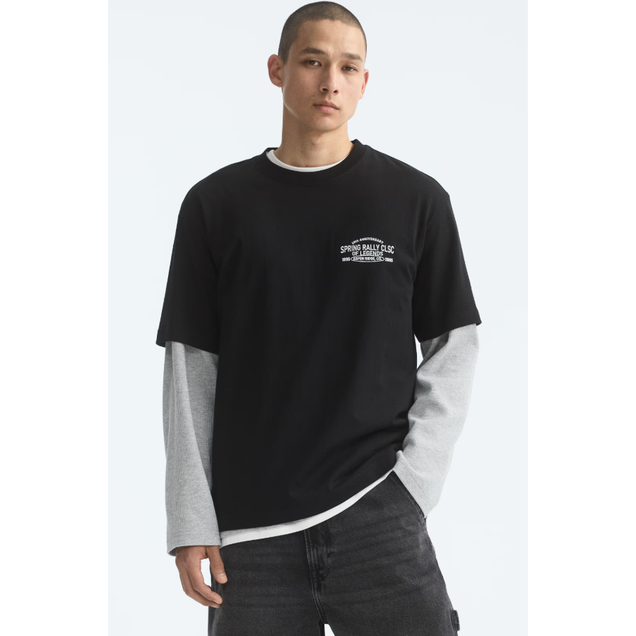 H&M(เอชแอนด์เอ็ม) เสื้อยืดพิมพ์ลายแบบหลวม ผู้ชาย 0967955_28