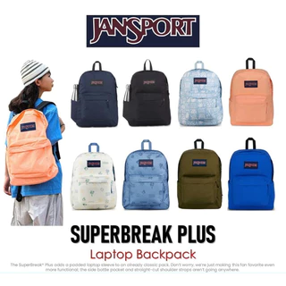 JanSport รุ่น SUPERBREAK PLUS - กระเป๋าเป้ Laptop 15 นิ้ว สะพายหลัง นักเรียน ใส่โน๊ตบุ๊ค มีให้เลือกหลากหลายสี