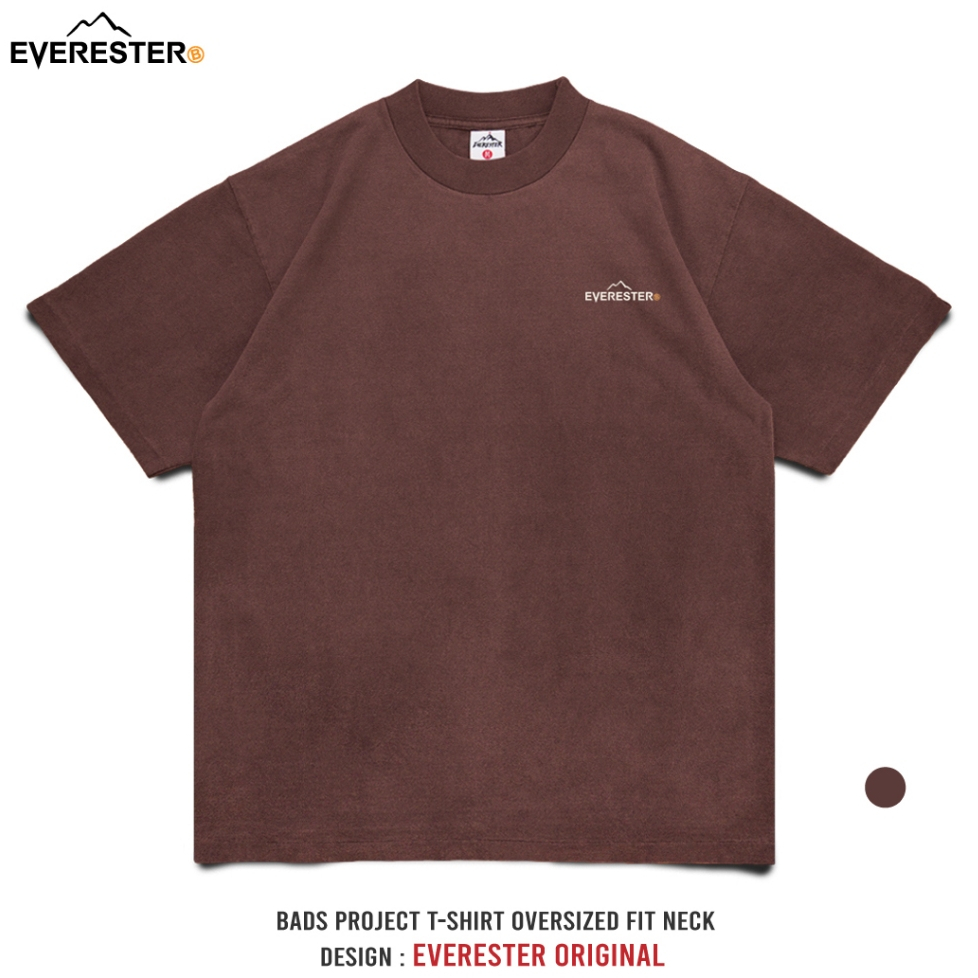 EVERESTER เสื้อคอฟิต วินเทจ เฟดสนิม Original Heavy Cotton 100% ฟอกนุ่ม เสื้อผ้า เสื้อยืดผู้ชาย FED