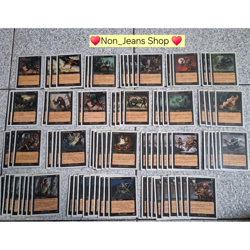Magic the gathering 💳 6th และ 7thเวอร์ชั่น ⚫️BLACK CARD⚫️ ราคาอิง CKD