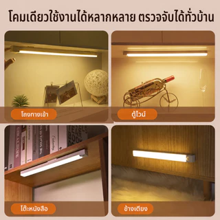 YOWXII ไฟเซ็นเซอร์ ไฟอัตโนมัติเซนเซอร์ ไฟติดห้องนอน ไฟติดผนังไร้สาย ไฟไร้สาย ไฟเซ็นเซอร์แบบพกพา