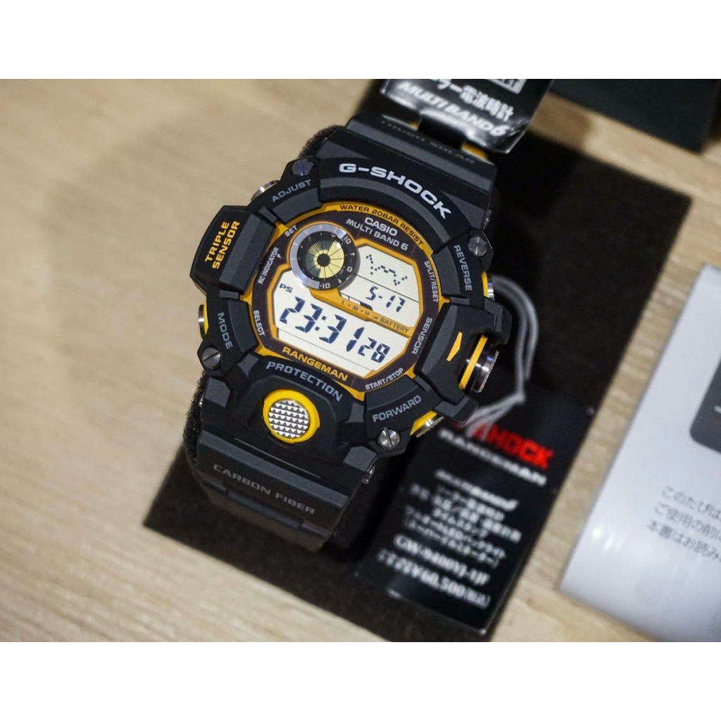 CASIO [CARBON FIBER] [MULTI BAND 6] [TOUGH SOLAR] G-SHOCK GW-9400YJ-1JF, GW-9400YJ-1, GW-9400YJ, GW-
