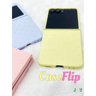 พร้อมส่งจากไทย ! เคสฟลิปผิวด้านหลากสีลายหัวใจแสนมินิมอล (20111) for Samsung Galaxy ZFlip7 Flip6 Flip5