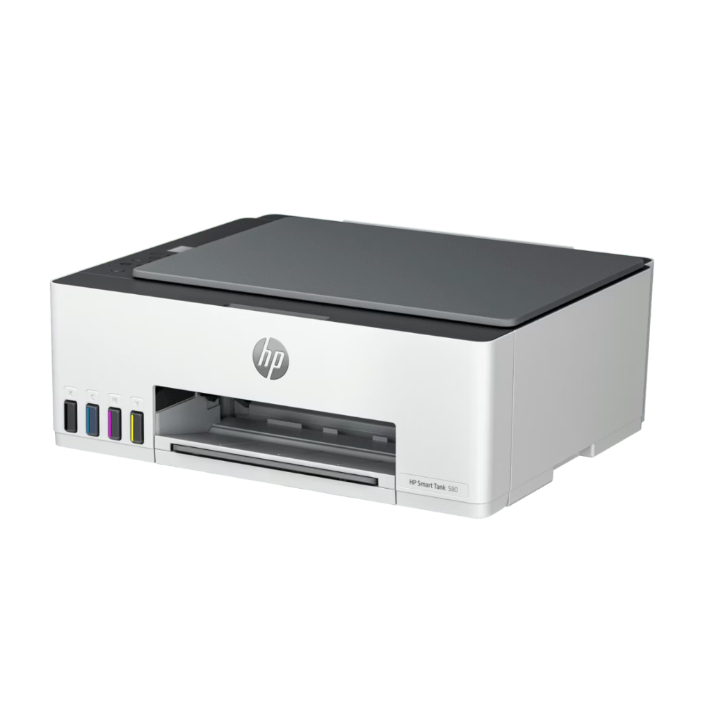 ขายเครื่องปริ้น HP smart tank 580 wifi  มือ2 สภาพ90% มีหมึกในแทงค์ เครื่องเปล่าและพร้อมใช้(หัวพิมพ์ใ