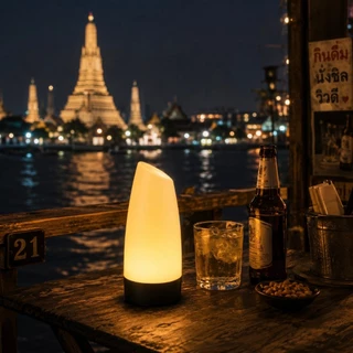 ใบกำกับภาษี | โคมไฟร้านอาหาร และบาร์ โคมไฟตั้งโต๊ะ ชาร์จ ไฟ LED ตกแต่งห้อง โต๊ะอาหาร ตกแต่งบาร์ คาราโอเกะ