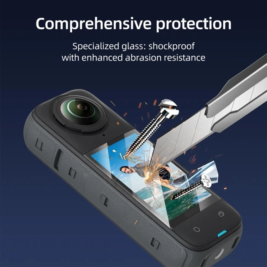 TELESIN Insta360 X5 X4 Tempered film kit กระจกกันรอย thumbnail 4