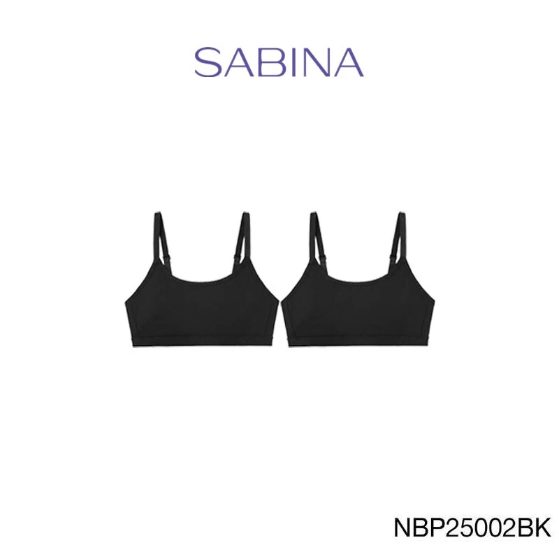 [Online Exclusive] (Set 2 ชิ้น) Sabina Personal Zero Cup Level 1 เสื้อชั้นใน ไร้โครง รหัส NBP25002BK สีดำ