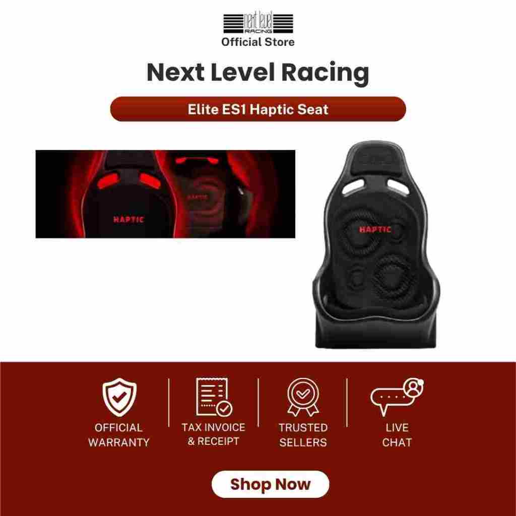 Next Level Racing Elite ES1 Haptic Seat รุ่น NLR-E067 เบาะ Sim Racing พร้อมระบบ Haptic Feedback HF8 