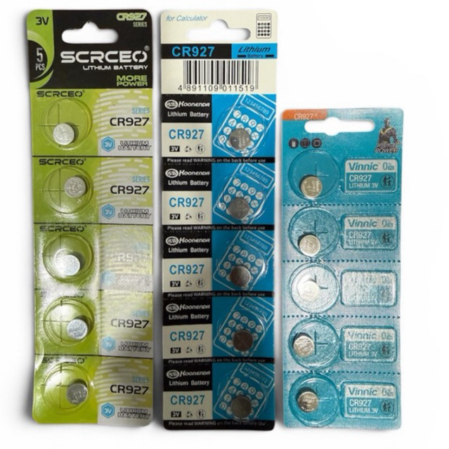 BATTERY/ถ่าน CR927 Lithium 3V แพค5ก้อน