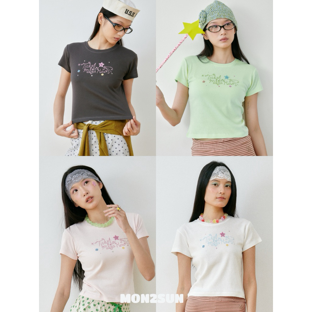 Glitch baby tee เสื้อทรง baby tee แขนสั้น