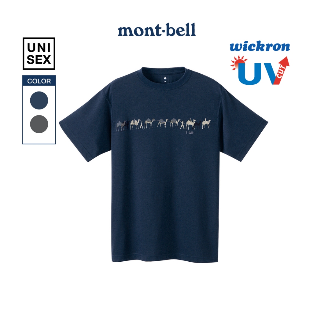 Montbell เสื้อยืดแห้งเร็ว ระบายอากาศดี รุ่น 1114753 Wickron T Tabi No Tojou