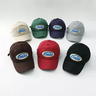NEW LOGO EMIS CAP(RENEWAL)-BLACKแท้ พร้อมส่ง หมวกเบสบอล สไตล์คู่รัก