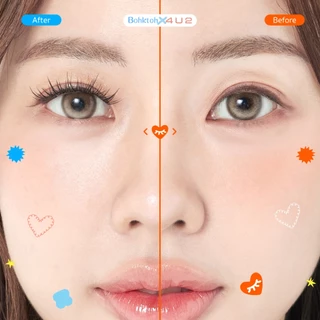 Bohktoh x 4U2 รุ่น Bare Lashes ขนตาแบบช่อมีกาวในตัวงอนสวยเป็นธรรมชาติ