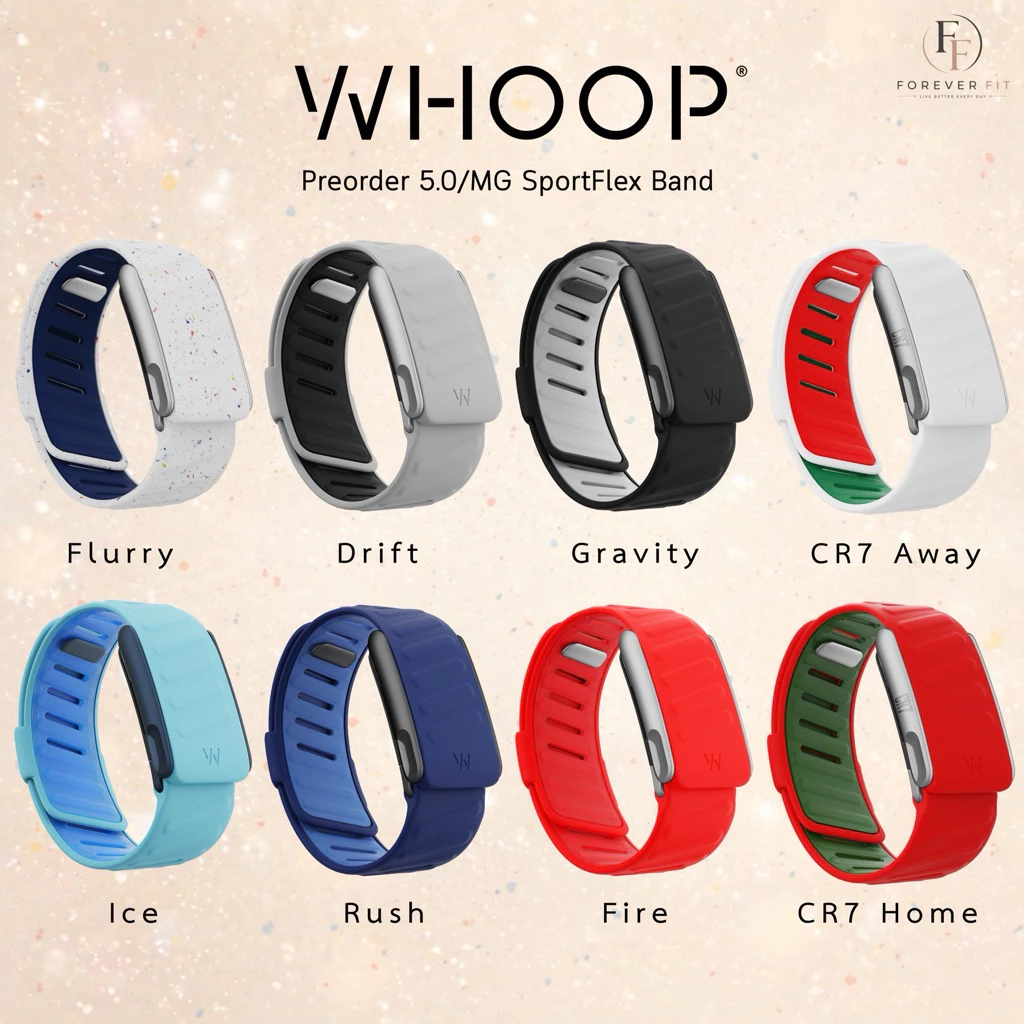 WHOOP 5.0/MG SportFlex Bands ของแท้ 100% สายซิลิโคน กันน้ำ สำหรับ WHOOP ONE / PEAK / LIFE