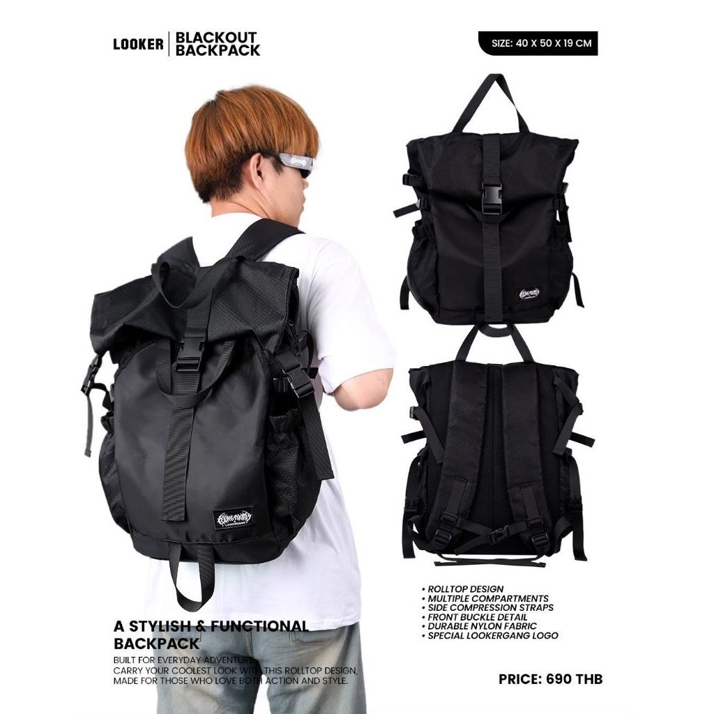 LOOKER- กระเป๋าเป้พลีเมี่ยม สวยมากๆพร้อมส่ง