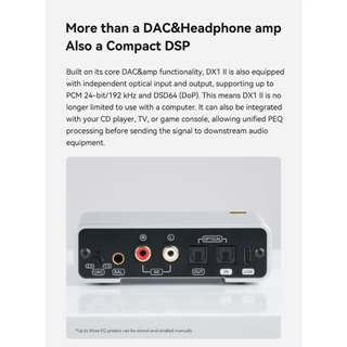 [Preorder] [ประกันศูนย์ไทย] Topping DX1II DAC/Amp สำหรับเกมเมอร์ และนักฟังระดับออดิโอไฟล์ ปรับ PEQ ได้ 10 แบบ