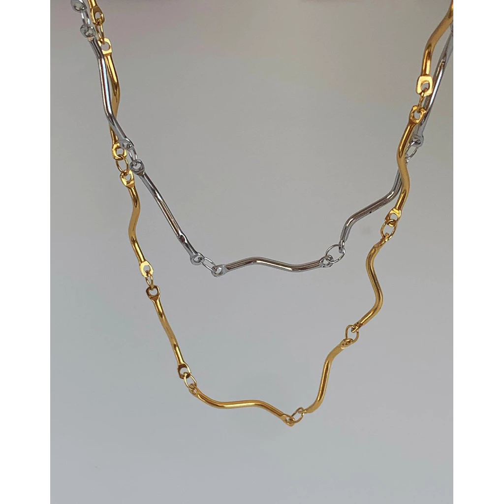 สร้อยสเตนเลส nickle free,water proof กันน้ำ HER OBJECTIVE_HER CAROLINE PLAN NECKLACE