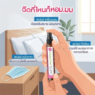 Box Set สเปรย์น้ำมันหอมระเหย 3 กลิ่น ขนาด 10 ml. สารสกัดจากต่างประเทศ หอมยาวนาน ผ่อนคลาย