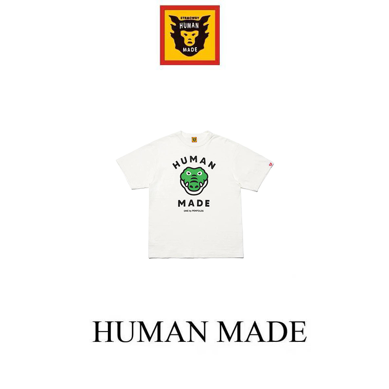 【Human Made】🇯🇵 พร้อมส่ง/ เสื้อ human made แขนสั้นพิมพ์ลายหัวสัตว์