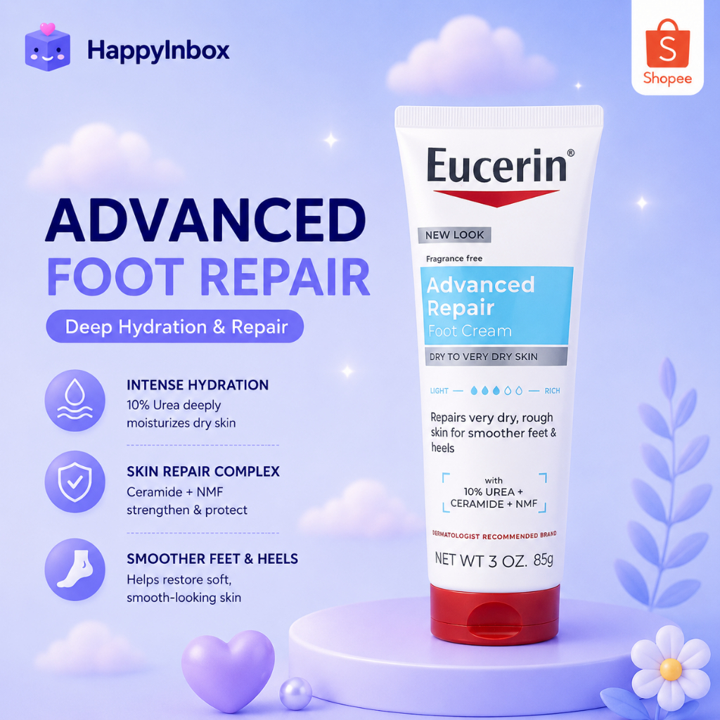 Eucerin Advanced Repair Foot Cream 85g Premium Daily Foot Care USA Quality