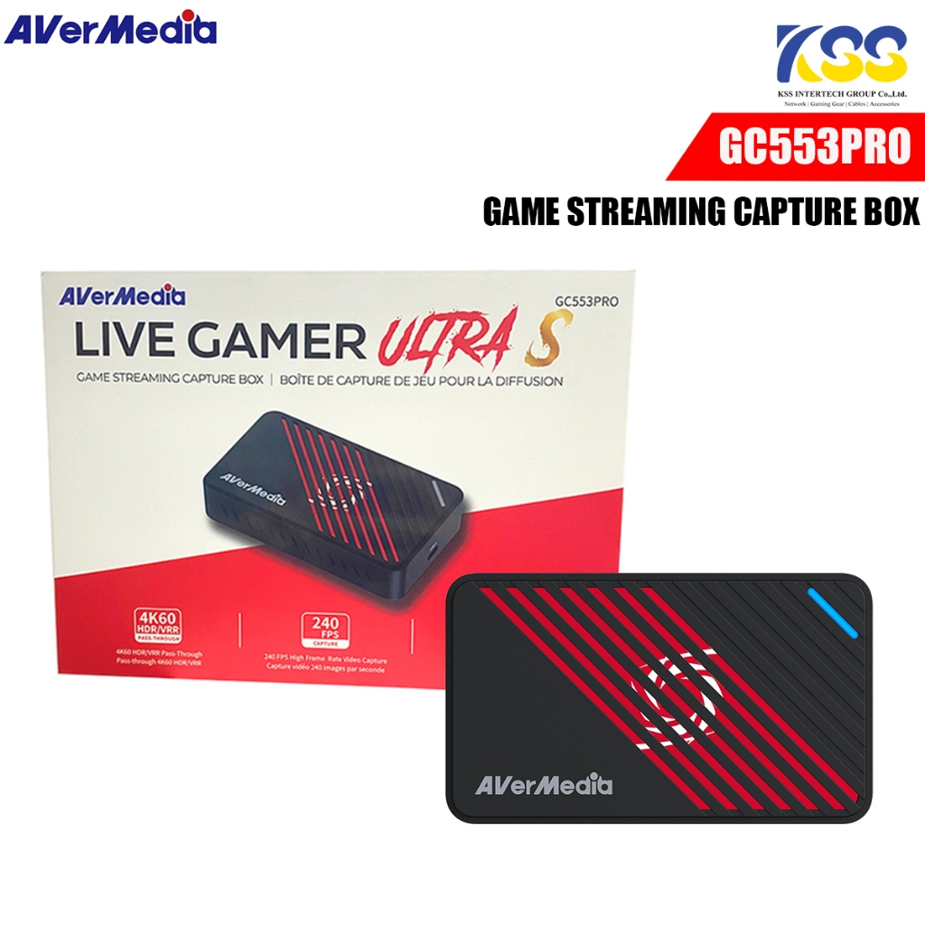 AverMedia การ์ดแคปเจอร์ Video Capture Card รุ่น GC553Pro LIVE GAMER ULTRA S รองรับการบันทึกวิดีโอคมช