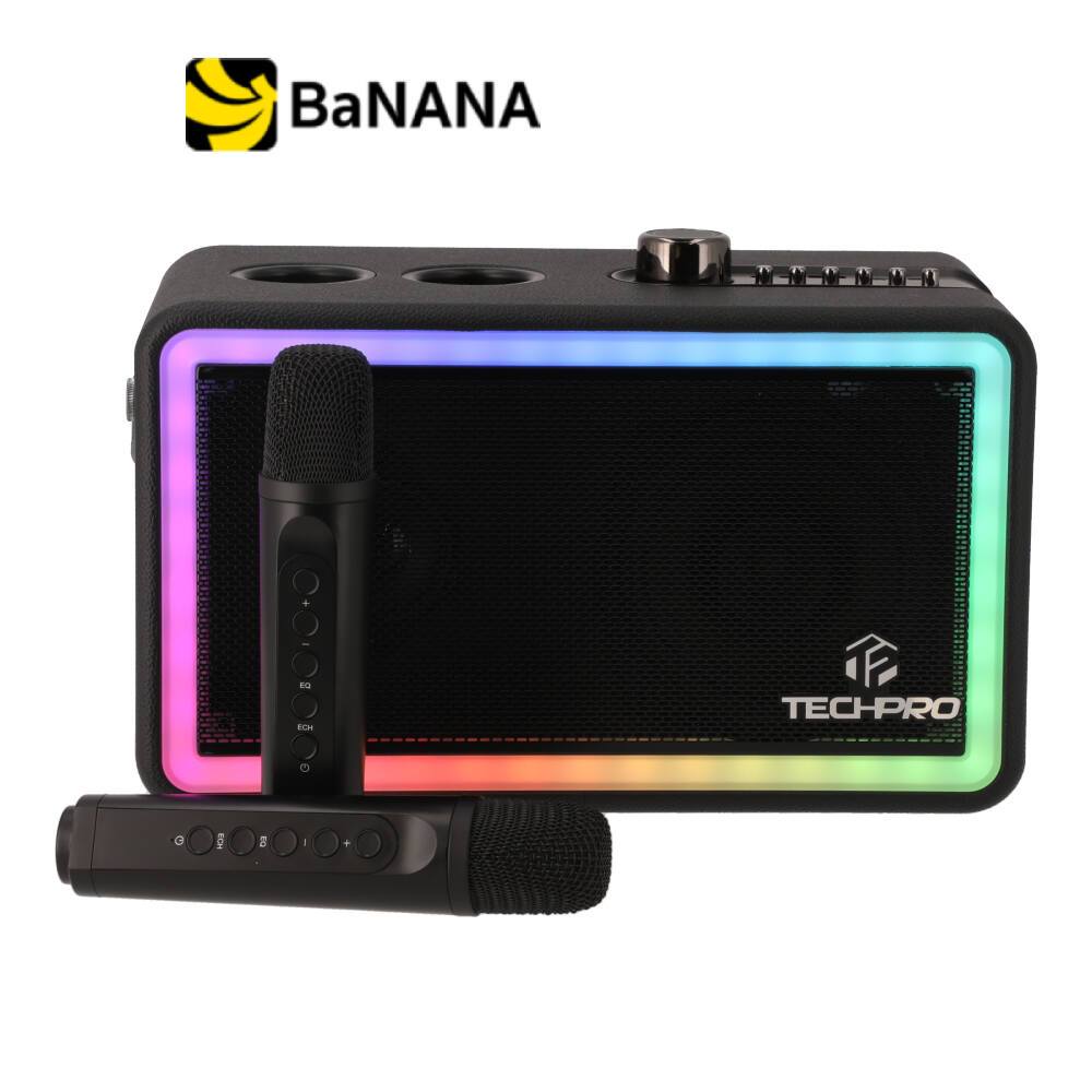ลำโพงบลูทูธ TECHPRO Karaoke SP500 Black by Banana IT