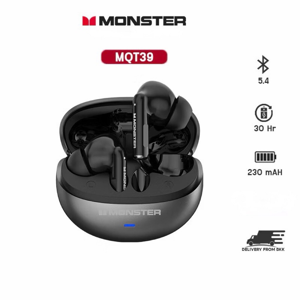 Monster MQT39 หูฟังไร้สาย บลูทูธ5.4 น้ำหนักเบา