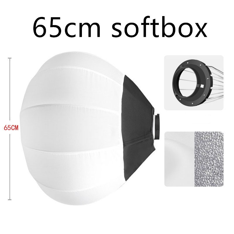 ไฟถ่ายรูป ไฟไลฟ์สด ไฟสตูดิโอ Lantern Softbox 65cm LED ชนิดพับเก็บได้  Bowens Mount photography light