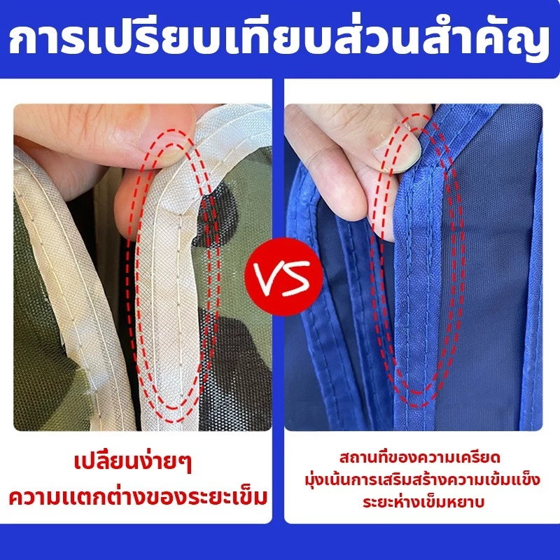 ผ้าใบเต็นท์ 3200D กันยูวี ขนาด 2x2 3x3 thumbnail 9