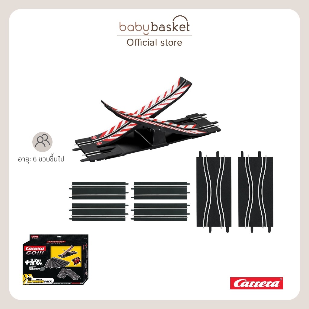 Carrera Go Extension Pack 143 Mega XXL Carrera GO!!! MEGA Extension Pack ชุดรางเสริมสนามแข่ง